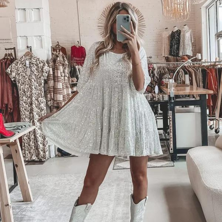 Sparkling Sequin Party Dress – Luna