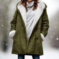 Stylish Women's Suede Fleece Jacket - Camilla