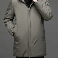 Classic down jacket with hood – Victor