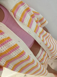 Striped Women's Summer Pants with Top and Shorts – Faye