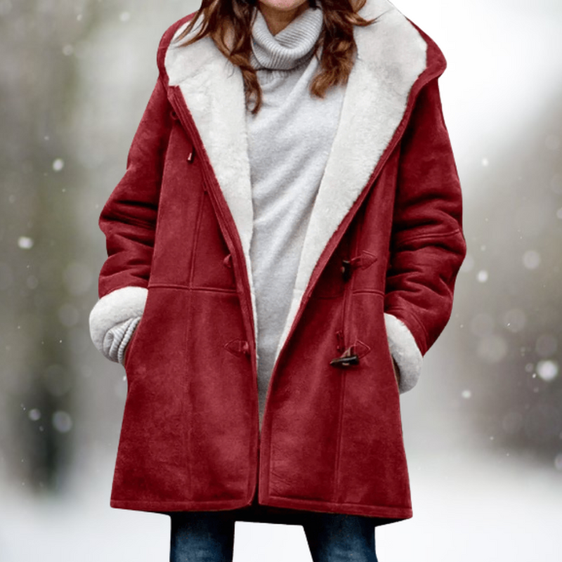 Stylish Women's Suede Fleece Jacket - Camilla