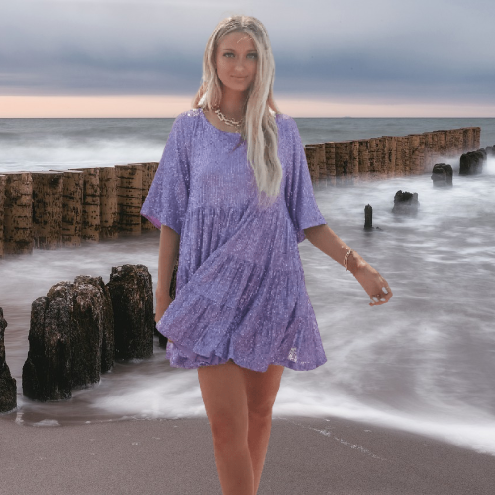 Sparkling Sequin Party Dress – Luna