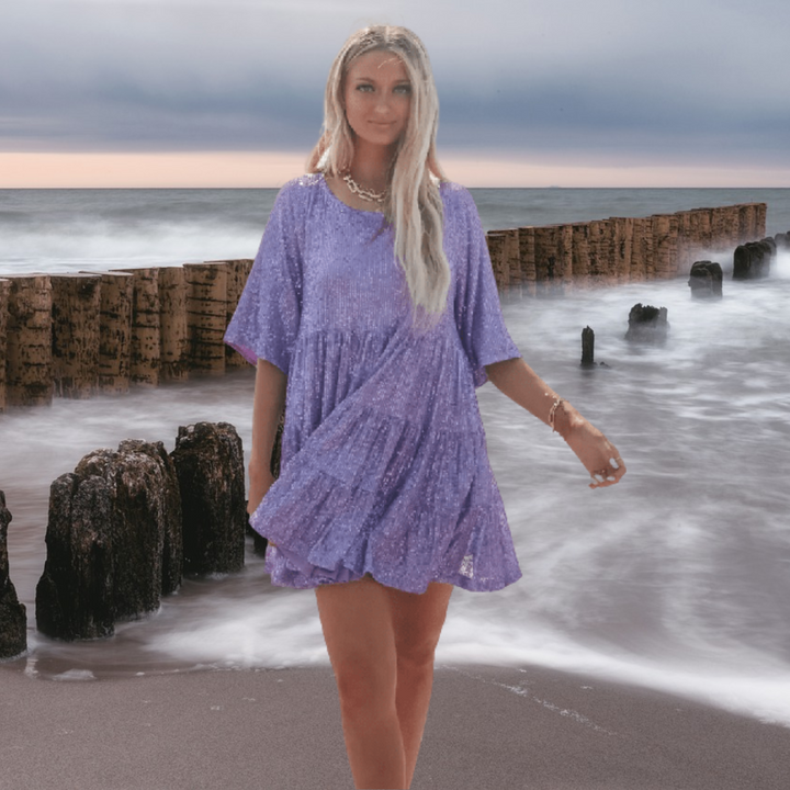 Sparkling Sequin Party Dress – Luna