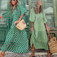Boho summer dress in Ibiza style with loose fit – Elira