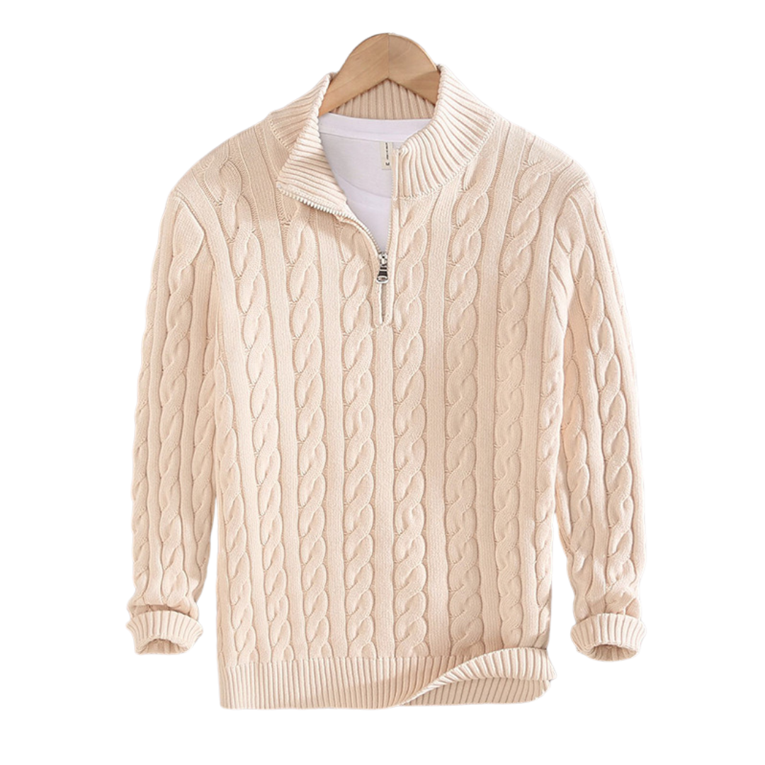 Behagelig herre half-zip pullover - Vincent