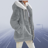 Casual Fleece Vest with Hood - Elena