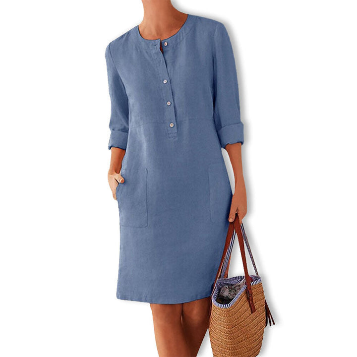 Vestido de verano aireado con color fresco – Nika