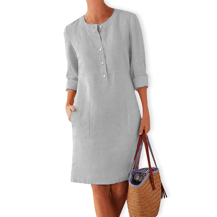 Vestido de verano aireado con color fresco – Nika
