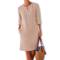 Vestido de verano aireado con color fresco – Nika