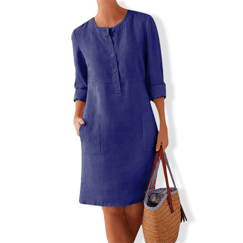Vestido de verano aireado con color fresco – Nika