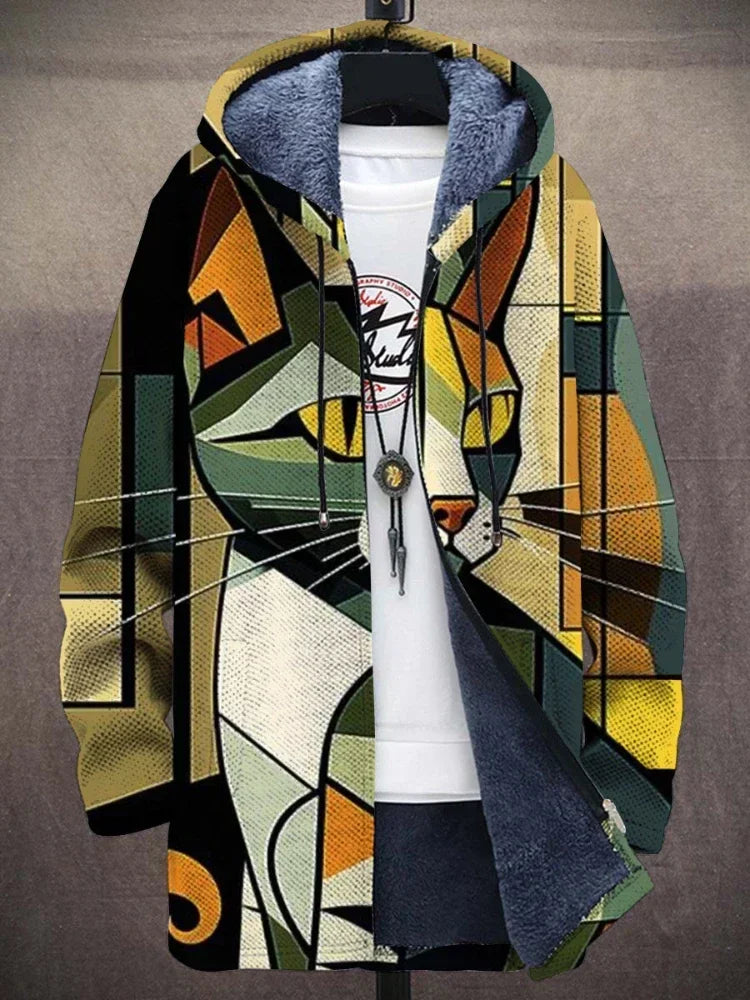 Trendy women's jacket with artistic print – Isa
