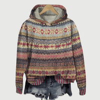 Warm Women's Hoodie with Pattern – Freya