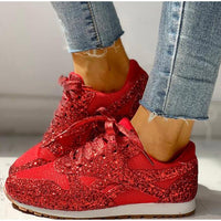 Trendy damesneakers med glitter - Miranda
