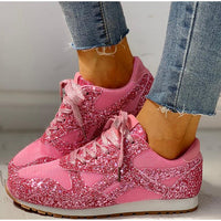 Trendy damesneakers med glitter - Miranda