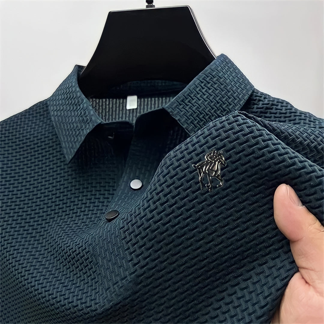 Bügelfreies Slim Fit Polohemd