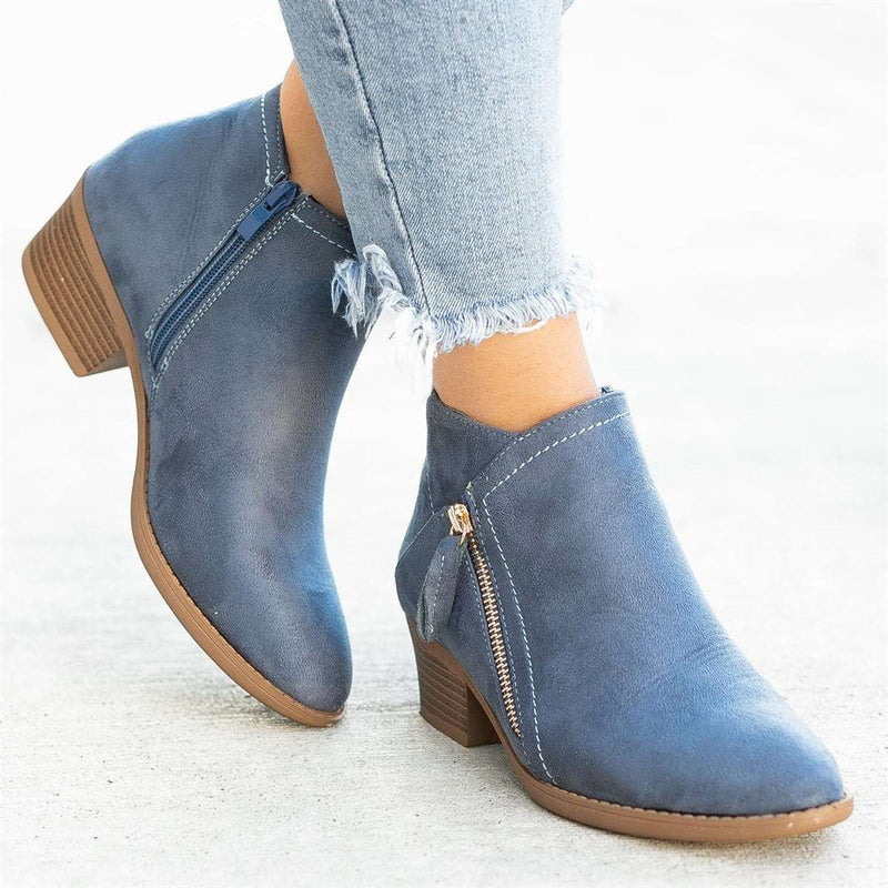Botines de cuero para mujer otoñales – Saphira