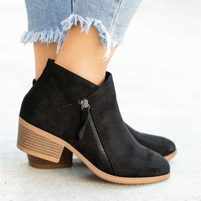 Botines de cuero para mujer otoñales – Saphira