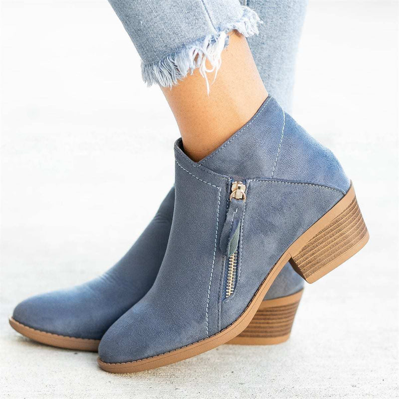 Botines de cuero para mujer otoñales – Saphira