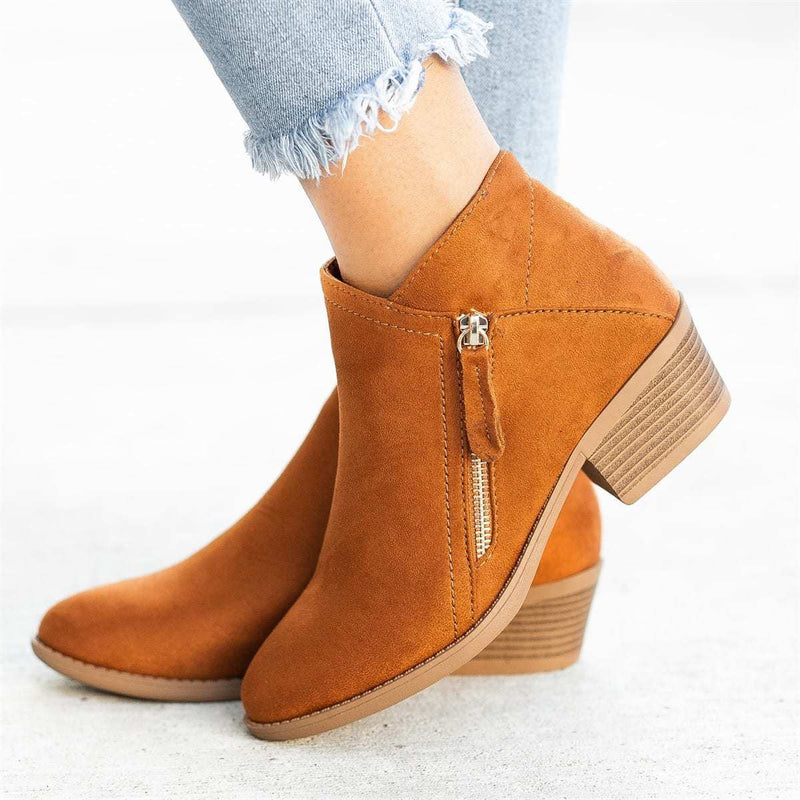 Botines de cuero para mujer otoñales – Saphira