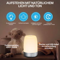 Wake-up light with natural sounds – Aurora