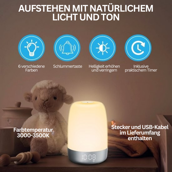 Wake-up light with natural sounds – Aurora