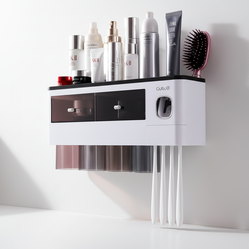 Wandmontierte Zahnburstenhalterung - HygiaHolder