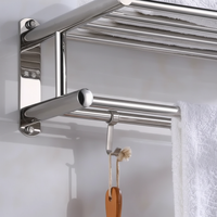 Wandmontierter Edelstahlhalter - Toweluxe
