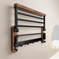 Wandmontiertes Holzhandtuchregal - Rackhaven