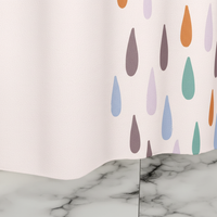 Wasserdichte Duschvorhang Matte - Raindroply