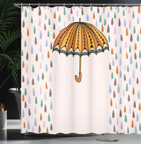Wasserdichte Duschvorhang Matte - Raindroply