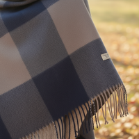 Weicher Kaschmirschal Mit Rautenmuster - AutumnCloak