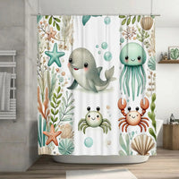 Weicher Stoff Duschvorhang - SeaSnuggle