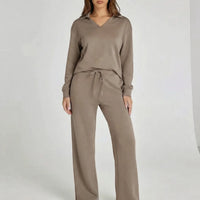 Weites Loungewear-Set Mit Weitem Bein - Joleen