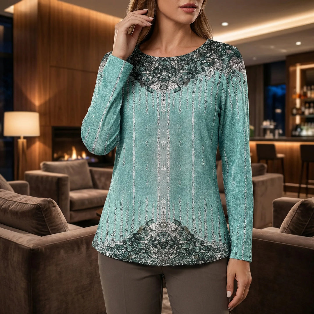 Weites Pailletten-Oberteil - Janine