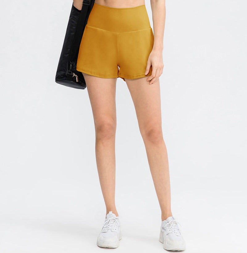 Breathable & Quick-Drying High-Waist Fitness Shorts for Women – Mirabella