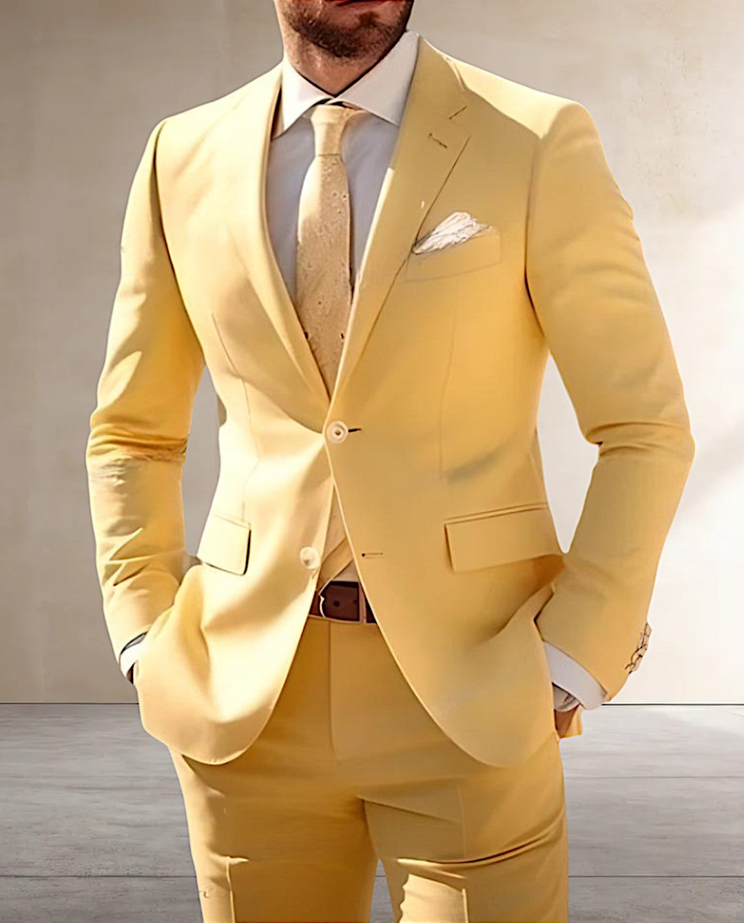 Elegante traje de hombre de 2 piezas - Milán