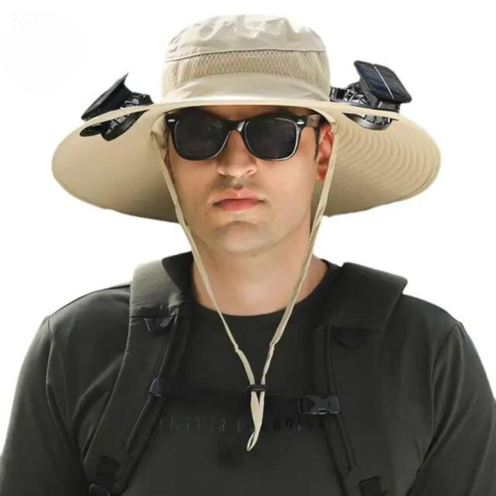 Sombrero de sol para exteriores con ventilador solar integrado – CoolBreeze Solar