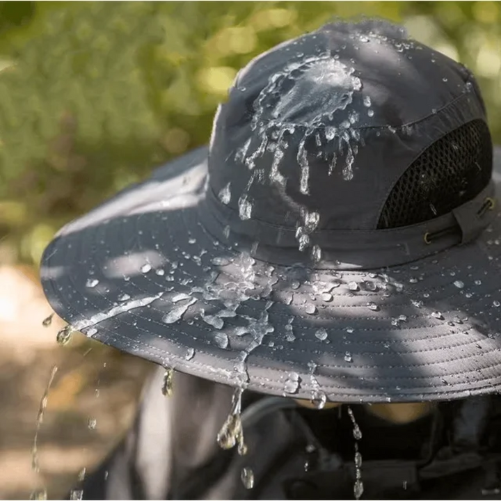 Sombrero de sol para exteriores con ventilador solar integrado – CoolBreeze Solar