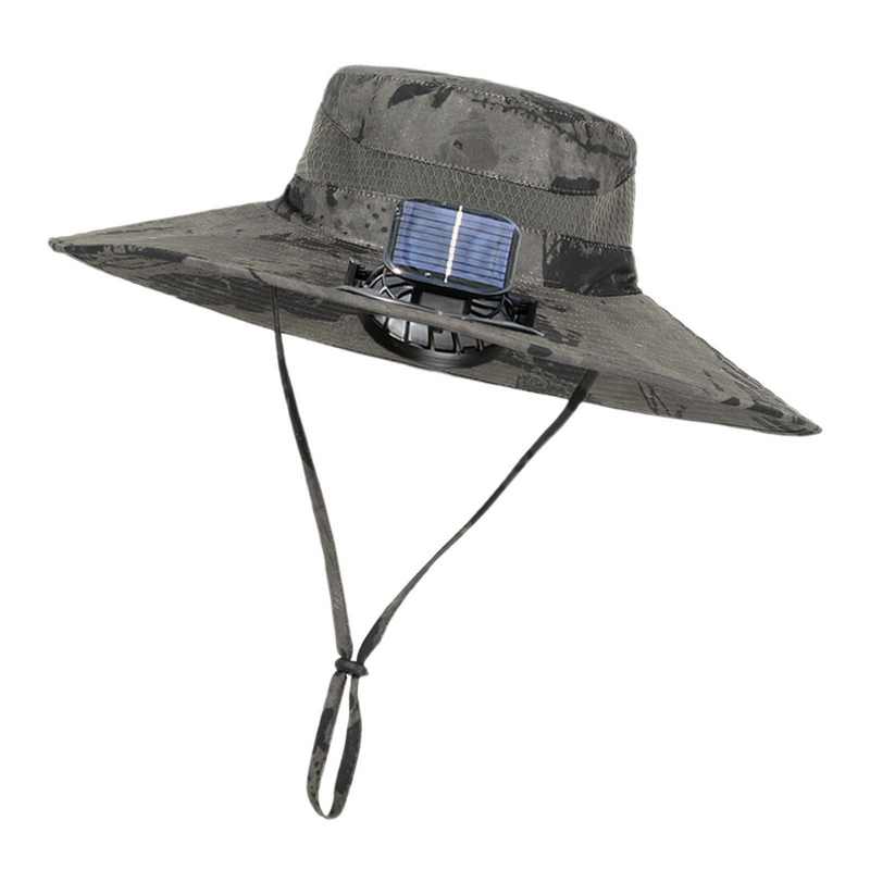 Sombrero de sol para exteriores con ventilador solar integrado – CoolBreeze Solar