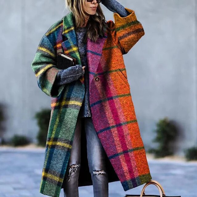 Lang dame vinter trenchcoat - Vivienne
