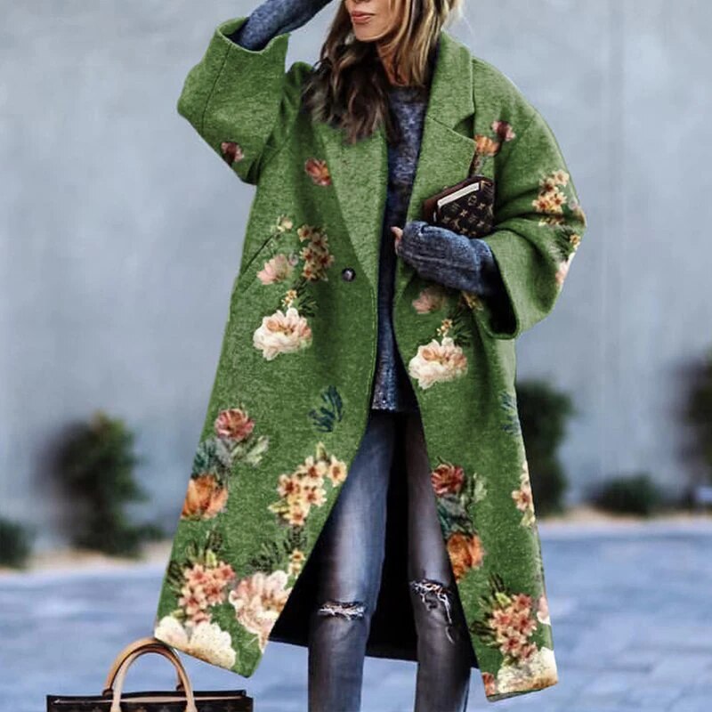 Lang dame vinter trenchcoat - Vivienne