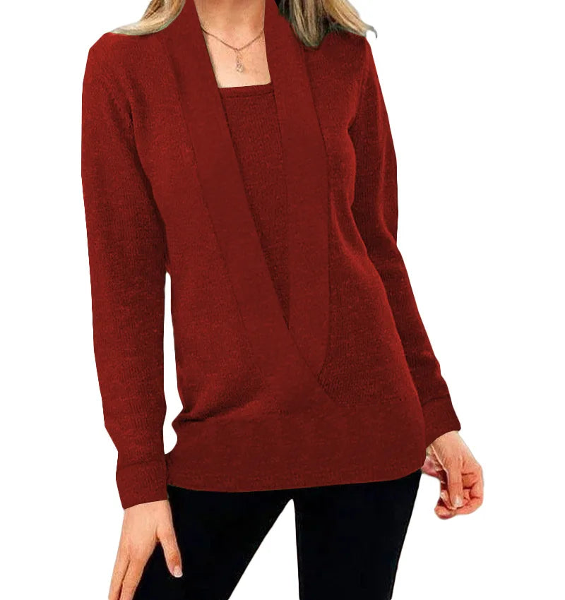 Warme & Bequeme Damen Winterstrickpullover – Selina