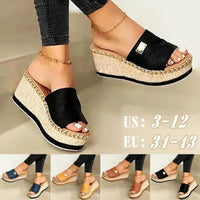 Women's platform sandals with wedge heel – Ravina