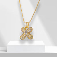 Bubble Letter Chain with Pendant - LuxeLette