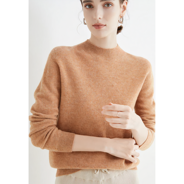 Luxurious knitted cashmere sweater for women - Evelina