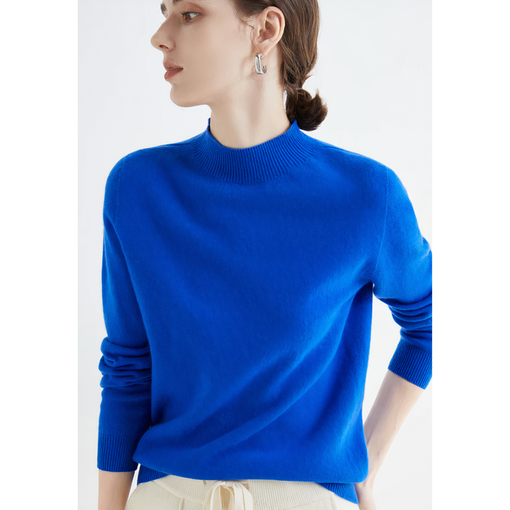 Luxurious knitted cashmere sweater for women - Evelina