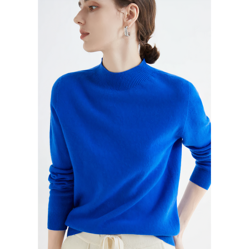 Luxurious knitted cashmere sweater for women - Evelina