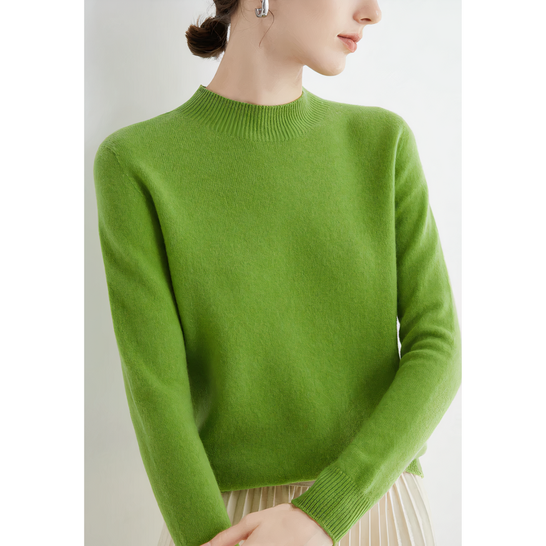 Luxurious knitted cashmere sweater for women - Evelina