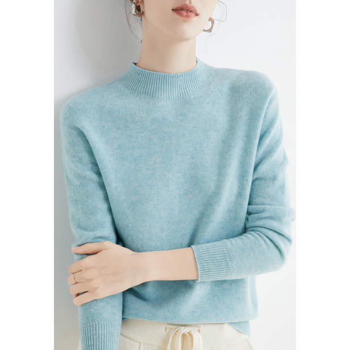 Luxurious knitted cashmere sweater for women - Evelina