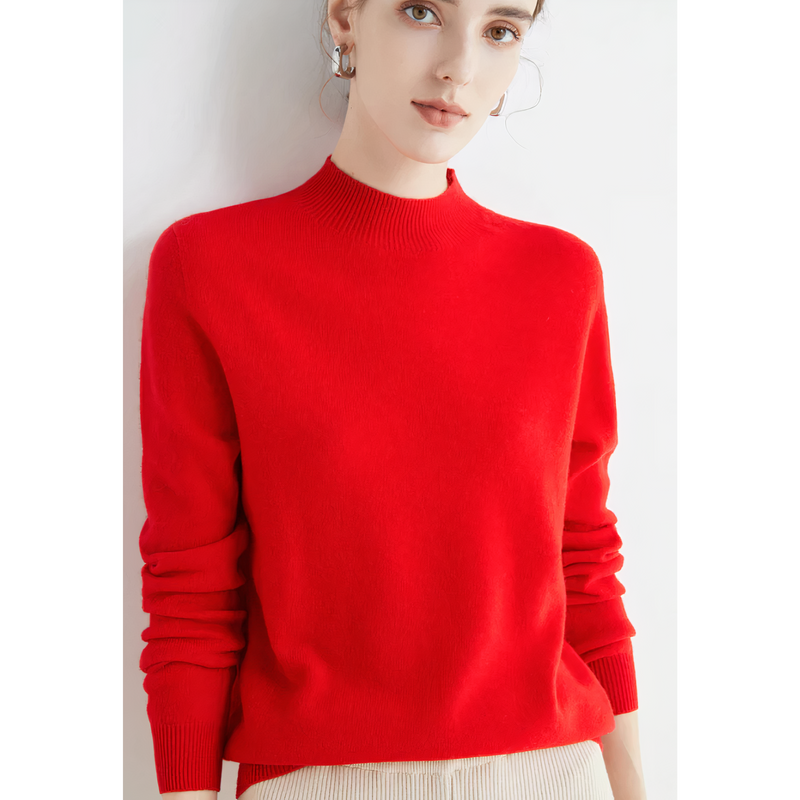 Luxurious knitted cashmere sweater for women - Evelina